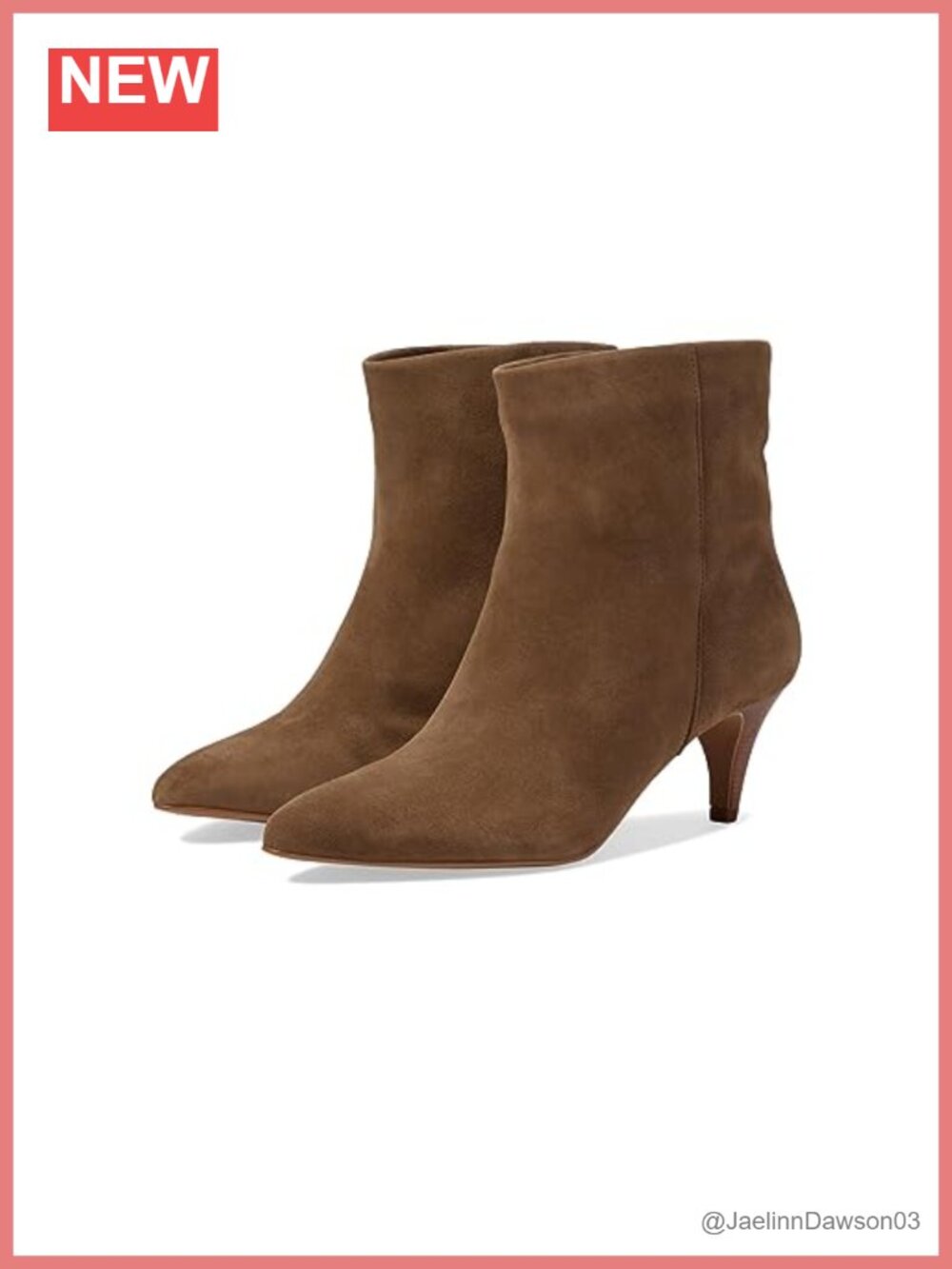 Sleek Ankle Booties with Almond Toe and Cone Heel Suede